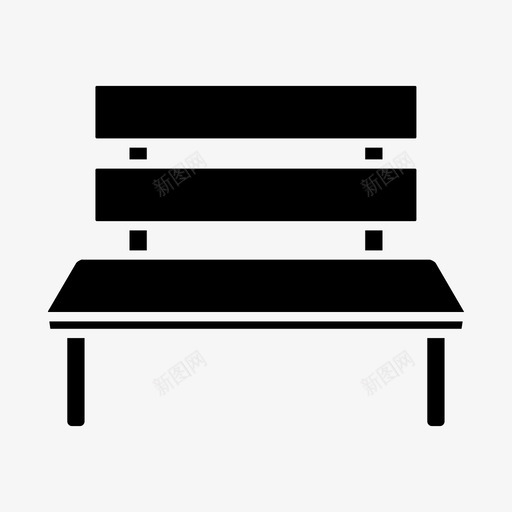 座位长椅椅子图标svg_新图网 https://ixintu.com 座位 椅子 长椅