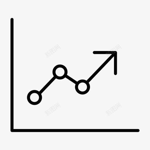 月度销售点曲线图图形图标svg_新图网 https://ixintu.com 图形 曲线图 月度销售点 趋势