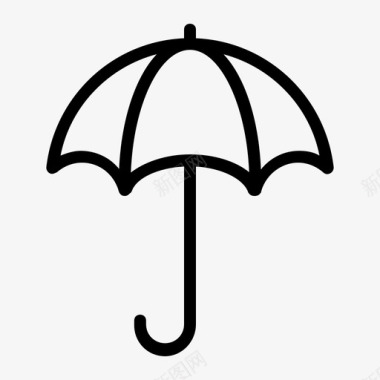 雨伞保护防雨图标图标