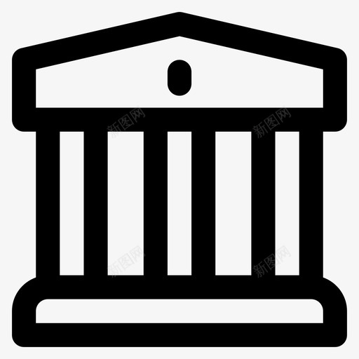 银行商业金融图标svg_新图网 https://ixintu.com 商业 投资 要素概述 贷款 金融 银行