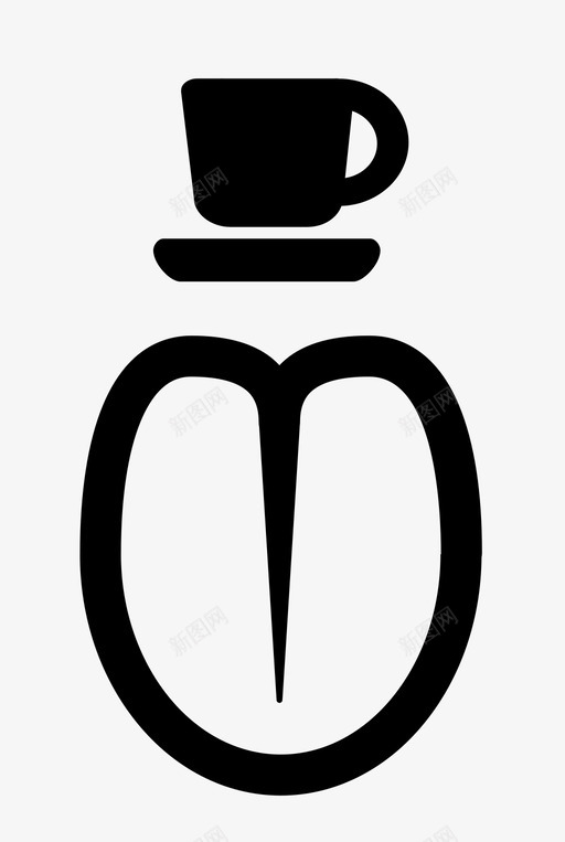 咖啡味味道舌头图标svg_新图网 https://ixintu.com 味道 咖啡味 舌头