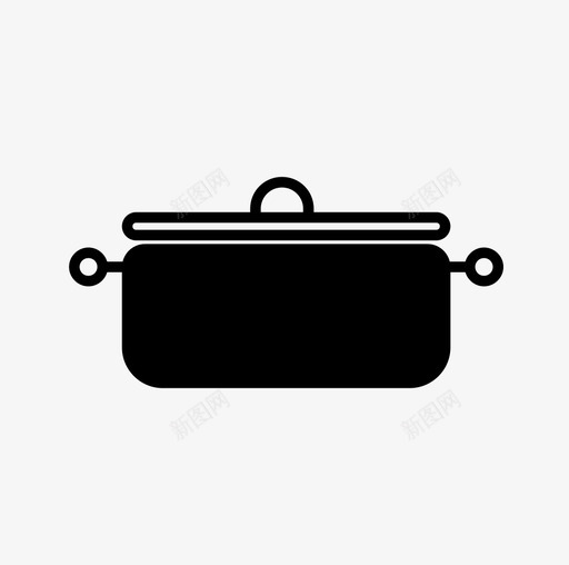 小锅厨师烹饪图标svg_新图网 https://ixintu.com 厨师 厨房 小锅 汤 炉顶 烹饪