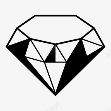 钻石灿烂的昂贵的图标图标