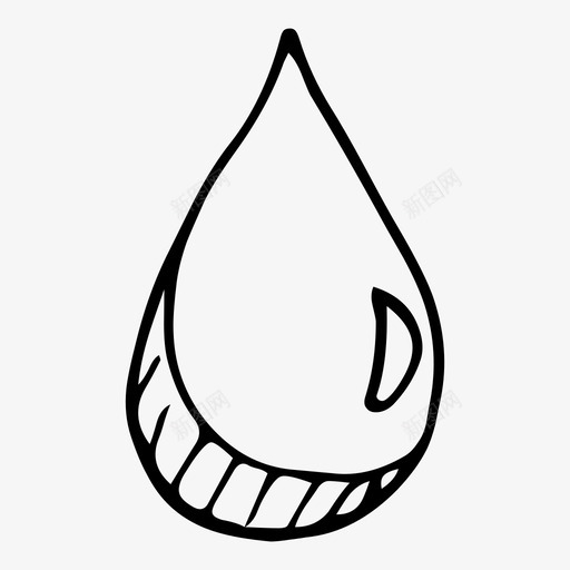 水水滴油图标svg_新图网 https://ixintu.com 水 水滴 油 涂鸦用户界面