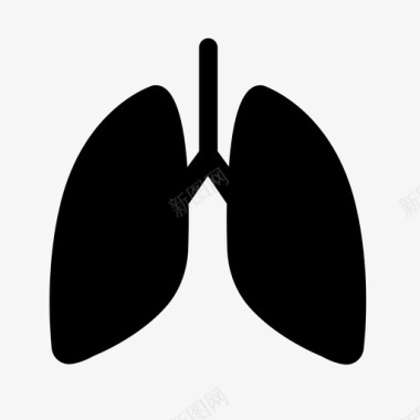 肺身体呼吸图标图标