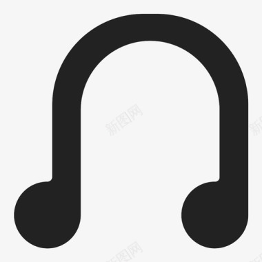 旋律耳机音乐图标图标