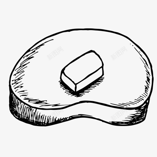面包和黄油食物饭图标svg_新图网 https://ixintu.com 面包和黄油 食物 饭