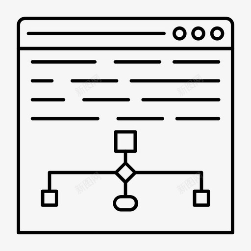 网页浏览器业务图标svg_新图网 https://ixintu.com internet 业务 业务和办公线图标 图表 浏览器 网页