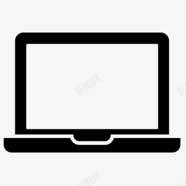 手提电脑小型电脑手提电脑萤幕图标图标