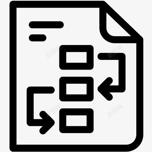 工作流程流程图管理图标svg_新图网 https://ixintu.com 工作流程 开发大纲 方案 流程图 管理