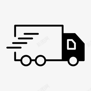 送货车货车运输工具图标图标
