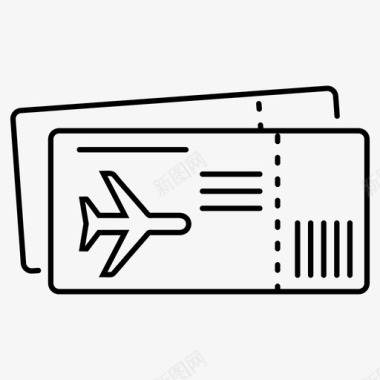 机票旅行飞机机场图标图标