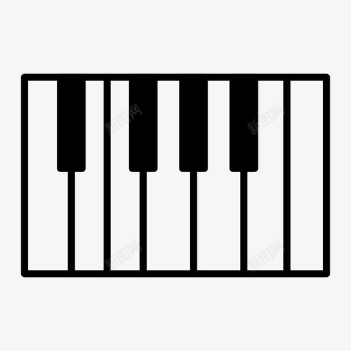 钢琴电钢琴键盘图标svg_新图网 https://ixintu.com 电钢琴 钢琴 钢琴键 键 键盘 音乐