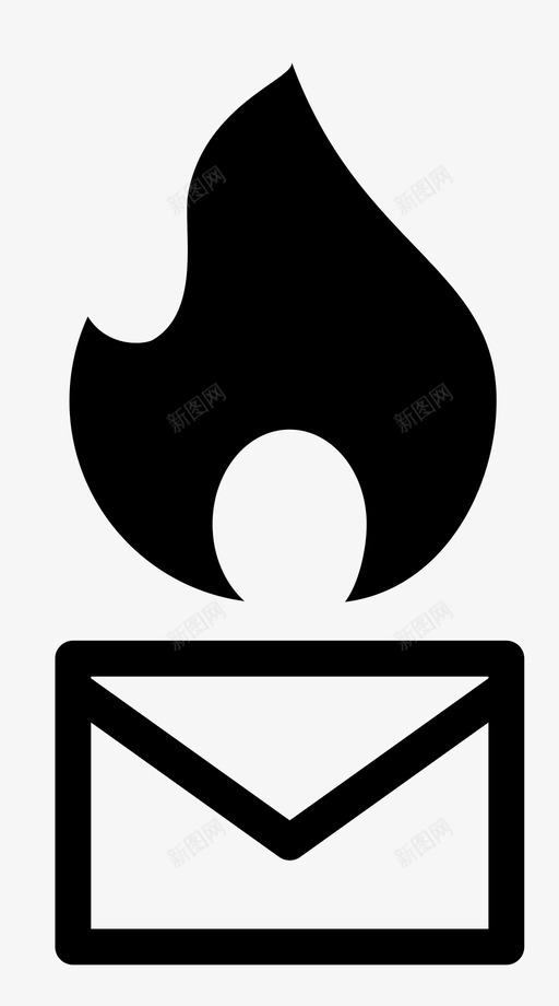 垃圾邮件火灾热图标svg_新图网 https://ixintu.com 垃圾邮件 火灾 热 订阅 邮件