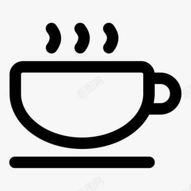 热咖啡饮料玻璃杯图标图标