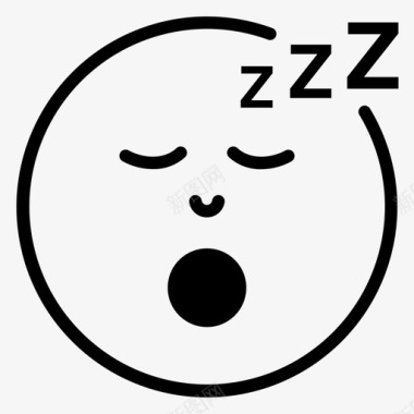 睡脸表情休息图标图标