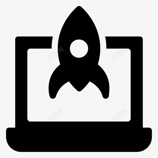 启动推进开发图标svg_新图网 https://ixintu.com 加速 启动 开发 开发用户界面图标 推进 火箭 网页设计