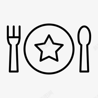 推荐餐厅烹饪餐具图标图标