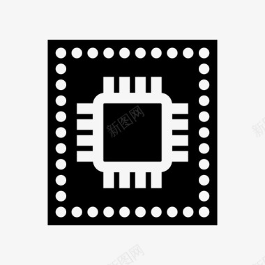 芯片内存微芯片图标图标