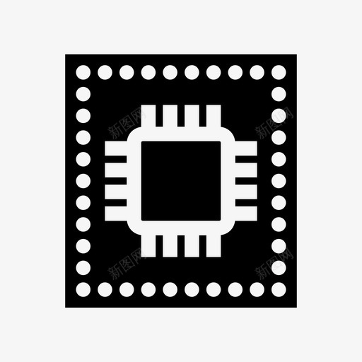 芯片内存微芯片图标svg_新图网 https://ixintu.com 内存 处理器 处理器芯片 微芯片 芯片