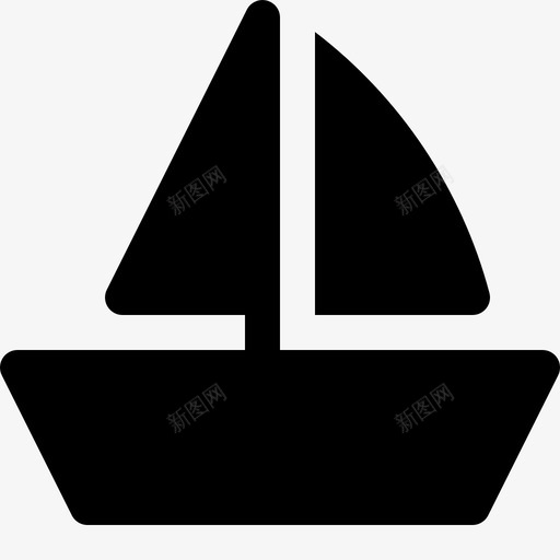 帆船海事单桅帆船图标svg_新图网 https://ixintu.com 单桅帆船 帆船 旅行 海事 运输固体图标