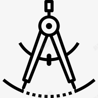 指南针分划器绘图图标图标
