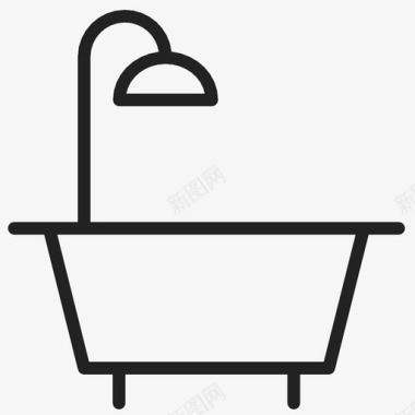 浴室淋浴洗漱图标图标