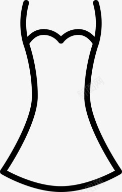 连衣裙服装鸡尾酒会图标图标