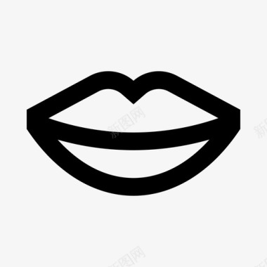嘴唇化妆品女人图标图标