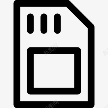 存储卡微芯片多媒体图标图标