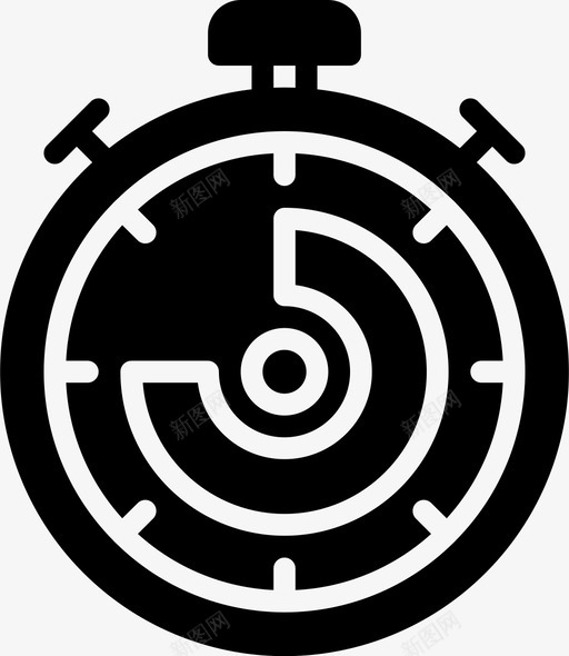 停止时钟游戏视频图标svg_新图网 https://ixintu.com 停止时钟 游戏 视频 视频游戏