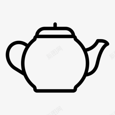 茶壶早餐饮料图标图标