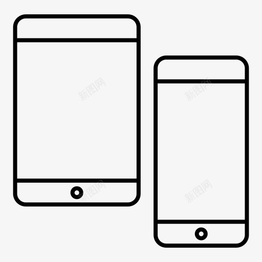 平板电话移动设备图标svg_新图网 https://ixintu.com 平板电话 移动 设备