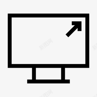 电脑显示器显示器工作站图标图标