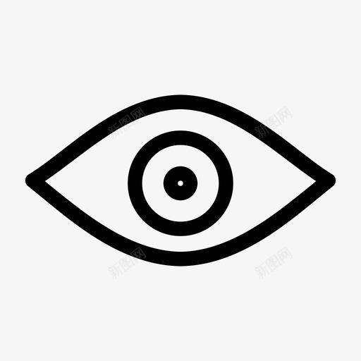 眼睛医学视野图标svg_新图网 https://ixintu.com 医学 可见 眼睛 能见度 视野