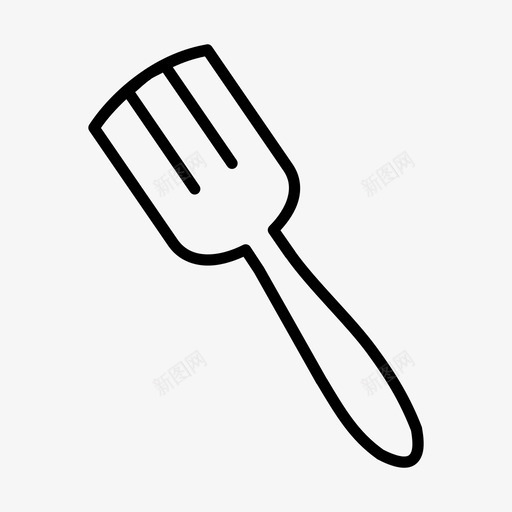 叉子吃东西的工具图标svg_新图网 https://ixintu.com 叉子 吃东西的工具