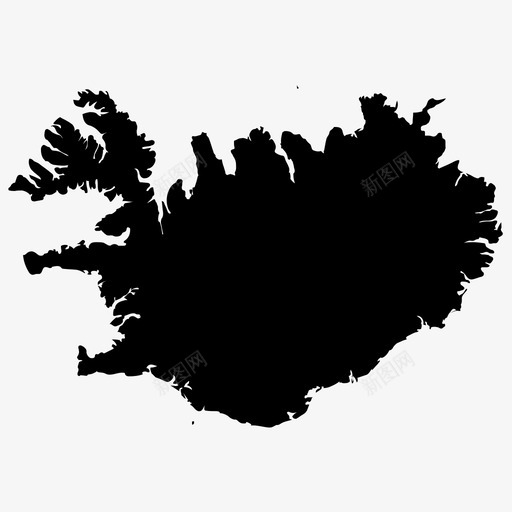 冰岛欧洲地图图标svg_新图网 https://ixintu.com 冰岛 北欧 国家概况 地图 欧洲