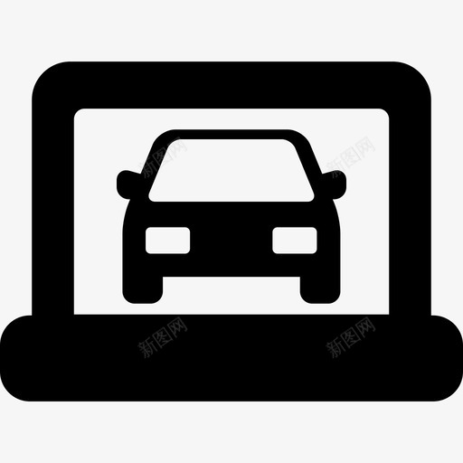 笔记本电脑技术汽车上的汽车图标svg_新图网 https://ixintu.com 技术 汽车上的汽车 笔记本电脑