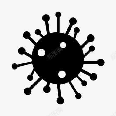 病毒生物学分子图标图标