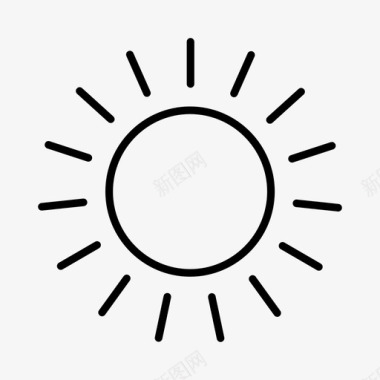 太阳电子商务阳光图标图标