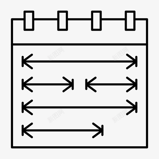 模板业务文档图标svg_新图网 https://ixintu.com 业务 业务和办公线图标 文档 模板 记事本 页面