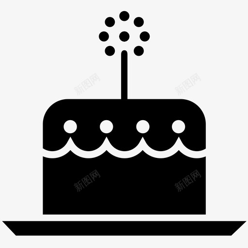 生日蛋糕周年纪念庆祝图标svg_新图网 https://ixintu.com 周年纪念 庆祝 生日快乐 生日蛋糕 纪念 聚会