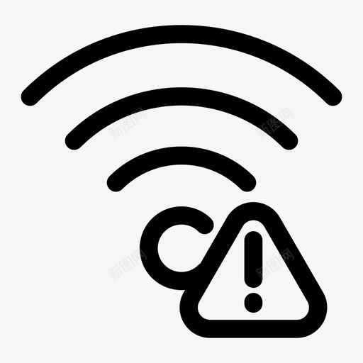 互联网丢失没有wifi错误图标设置svg_新图网 https://ixintu.com 互联网丢失 没有wifi 错误图标设置