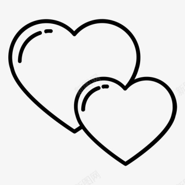 红心丘比特爱情图标图标