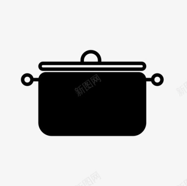 中锅厨师烹饪图标图标