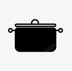 锅中中锅厨师烹饪图标高清图片