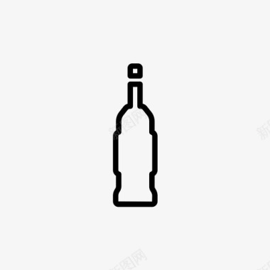 烈酒玻璃瓶威士忌图标图标