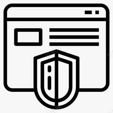 网站安全信用卡防御图标图标