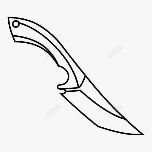 定型刀刀武器图标svg_新图网 https://ixintu.com 刀 定型刀 武器