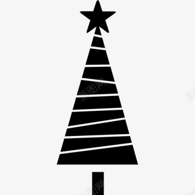 云杉圣诞树冷杉图标图标